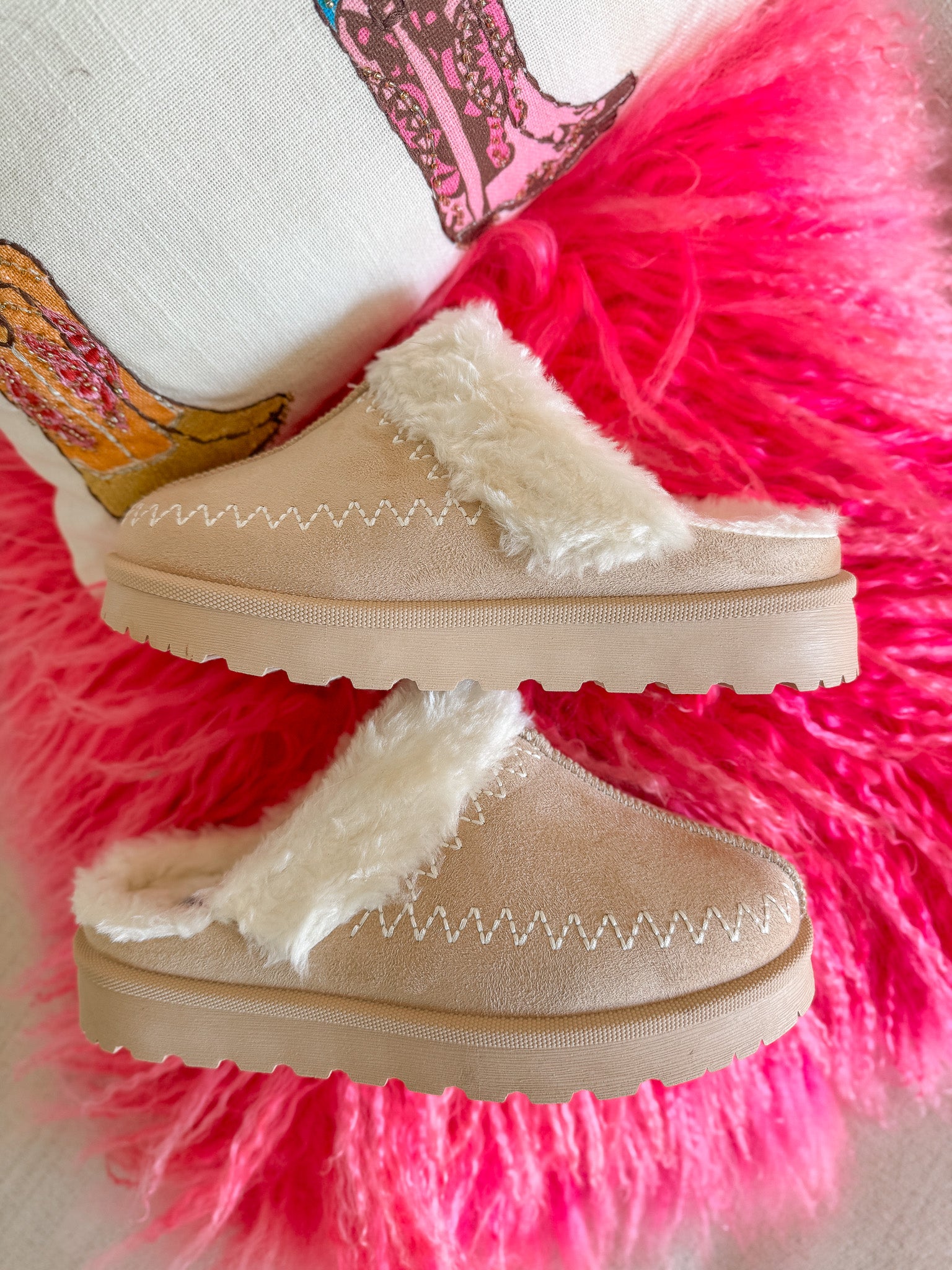 Soft Steps Cream Slippers