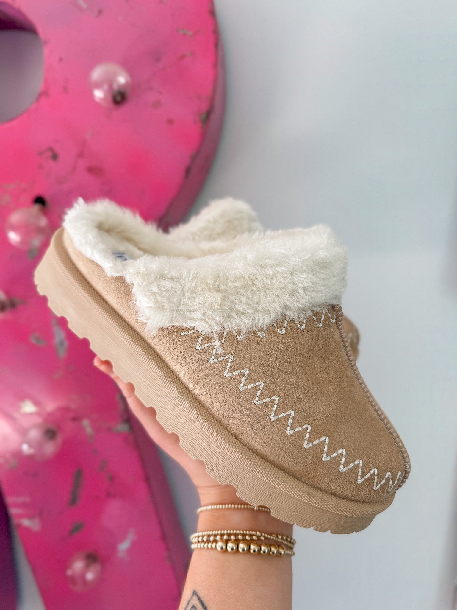 Soft Steps Cream Slippers