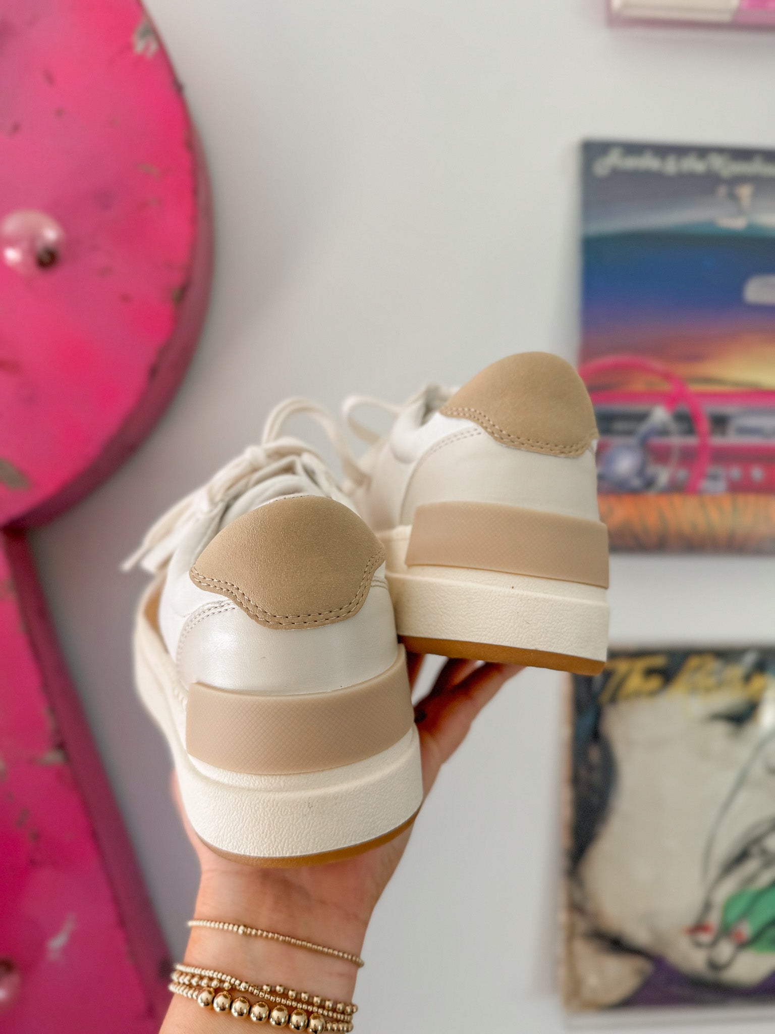 The Oberlin Cream Platform Sneakers