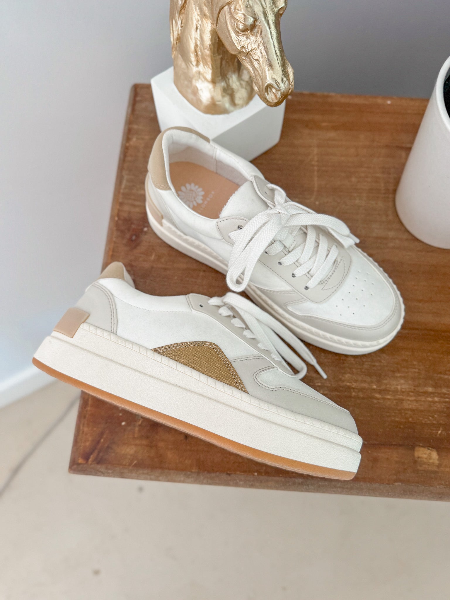 The Oberlin Cream Platform Sneakers