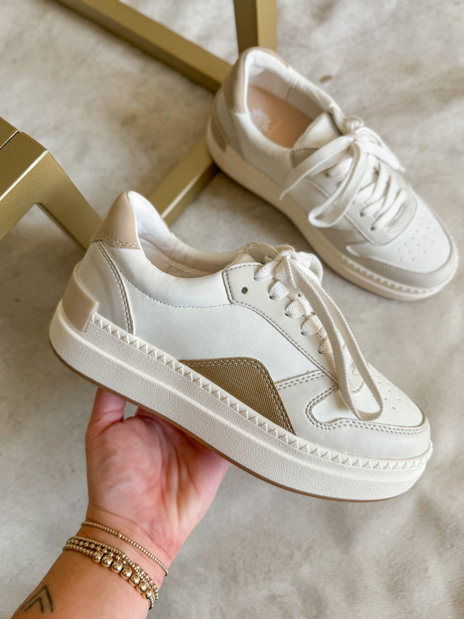 The Oberlin Cream Platform Sneakers