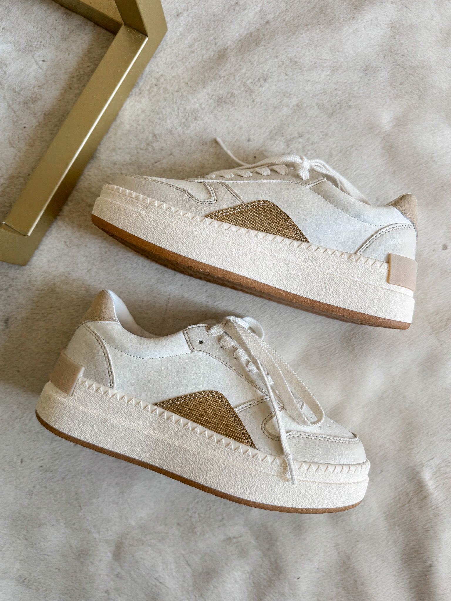 The Oberlin Cream Platform Sneakers