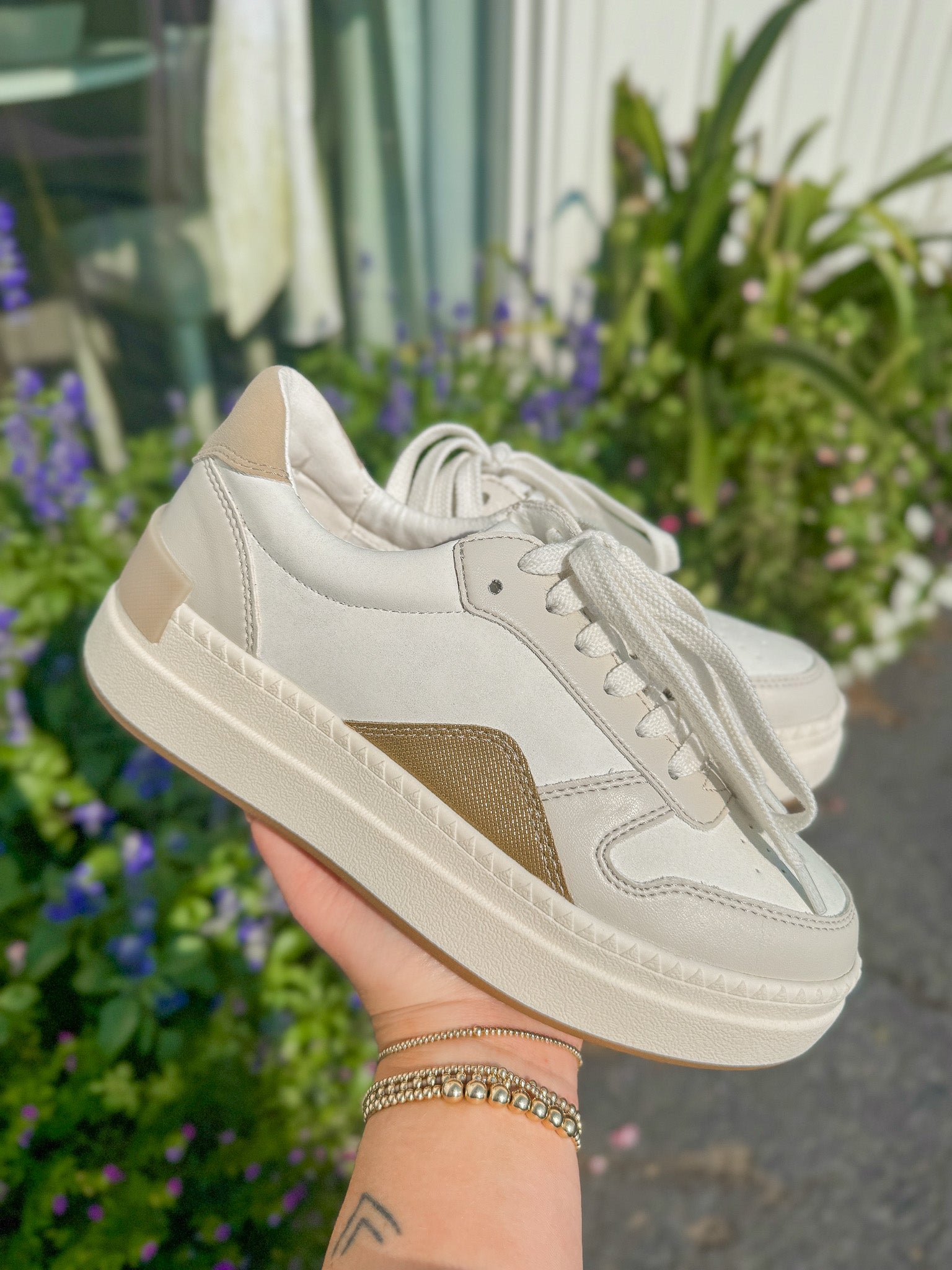The Oberlin Cream Platform Sneakers