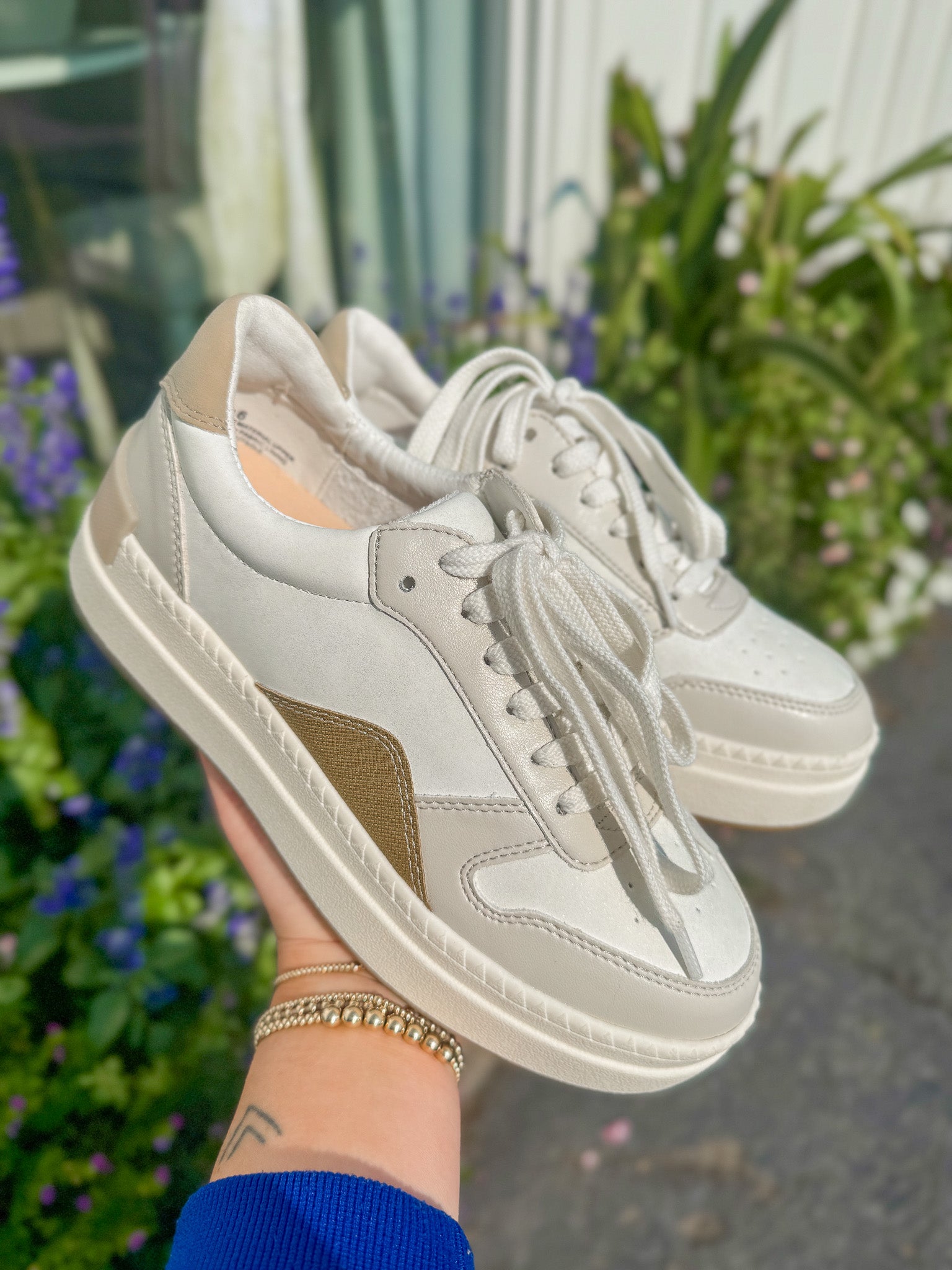 The Oberlin Cream Platform Sneakers
