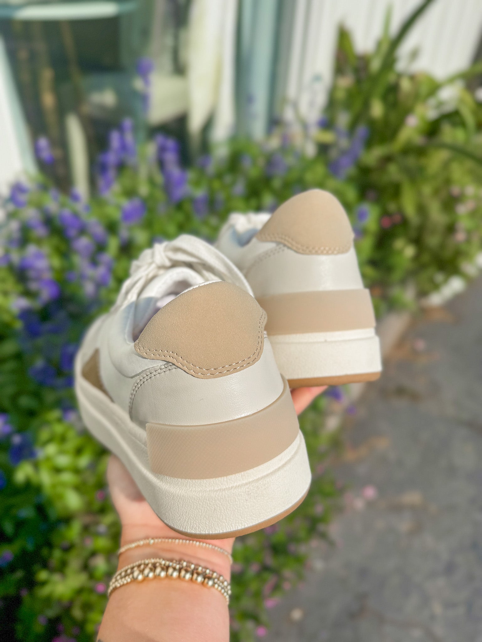The Oberlin Cream Platform Sneakers