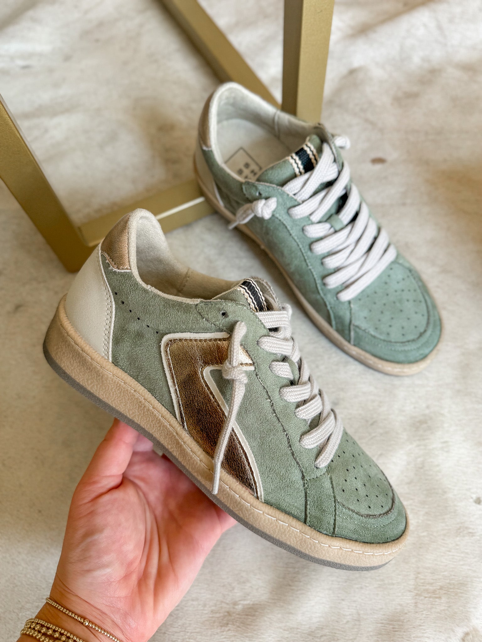 The Salma Sage Sneakers