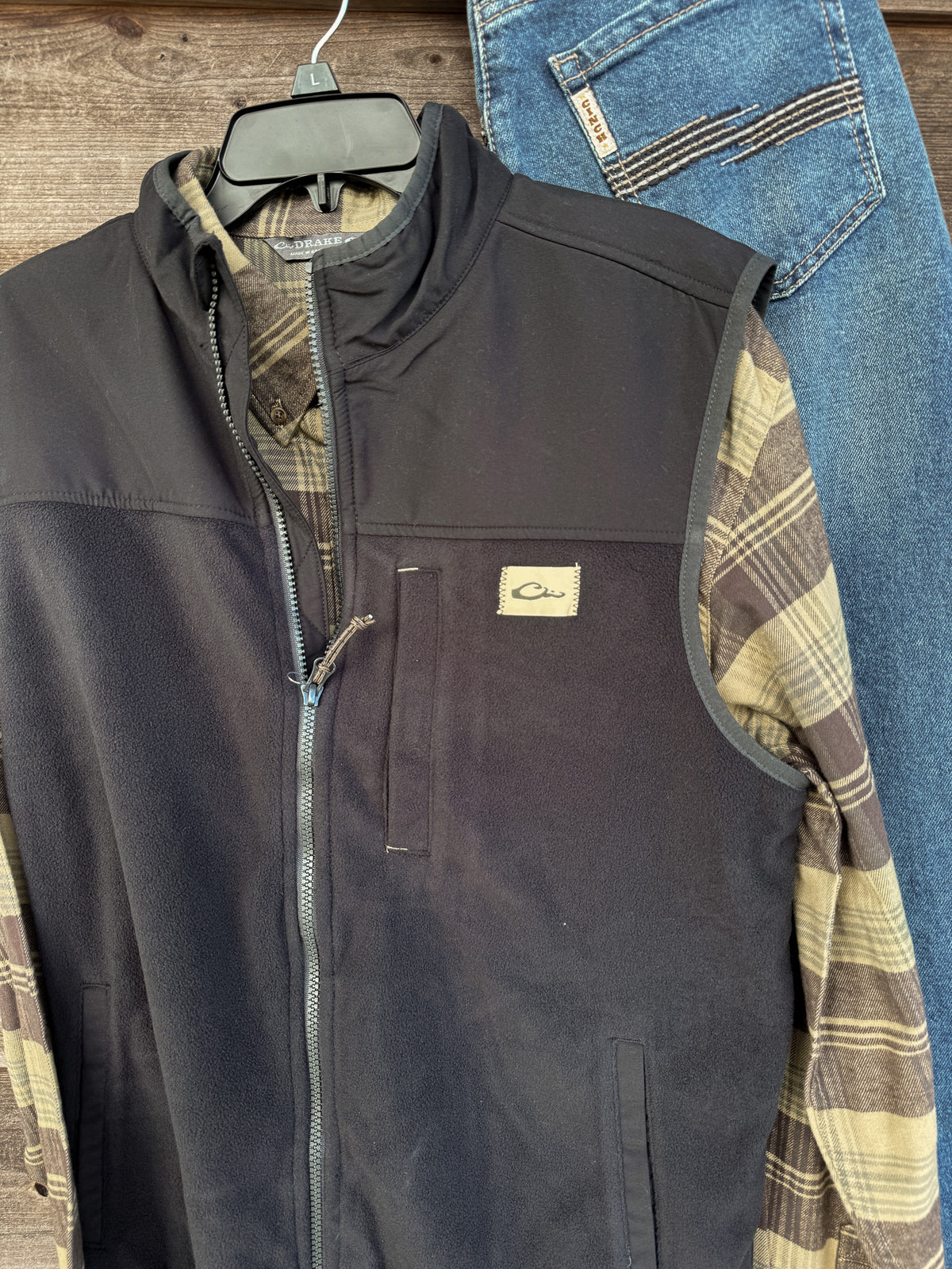 Drake | Men's Camp Fleece Vest - Black