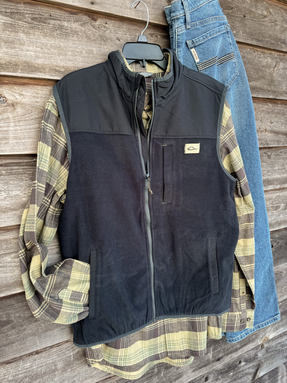 Drake | Men's Camp Fleece Vest - Black