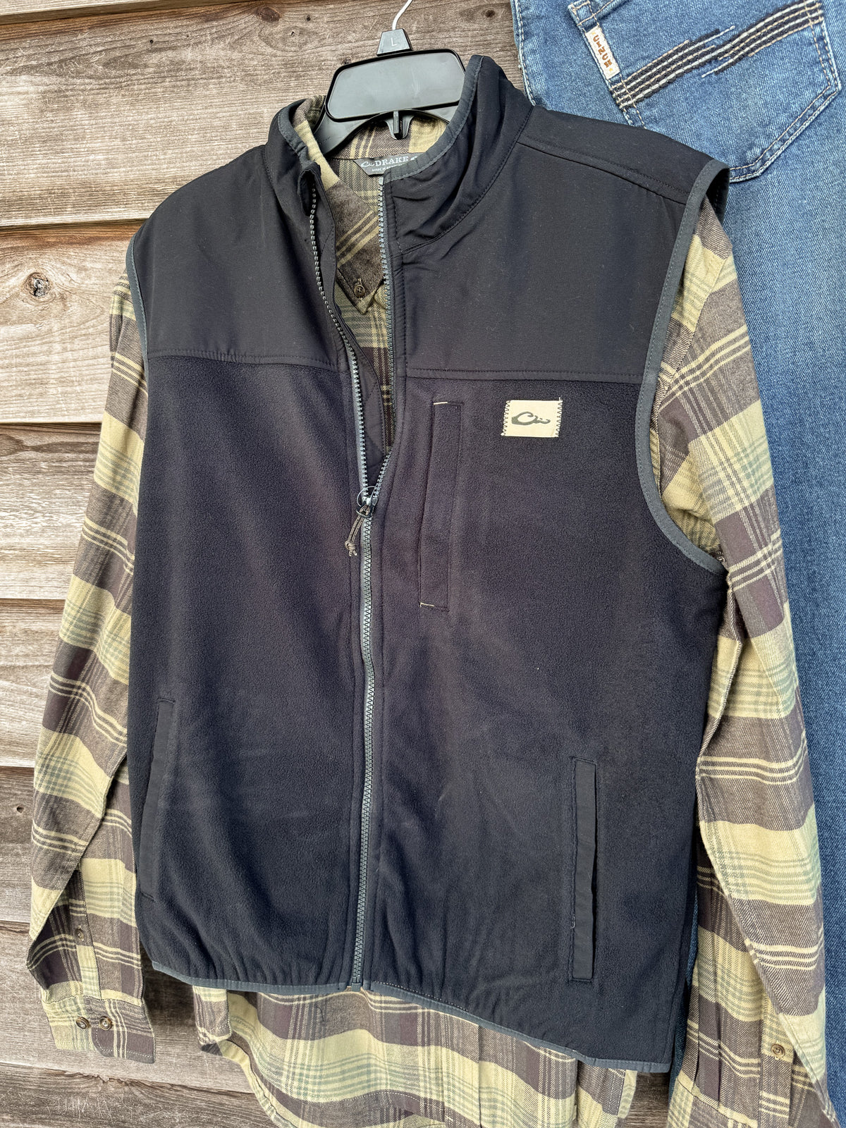 Drake | Men's Camp Fleece Vest - Black
