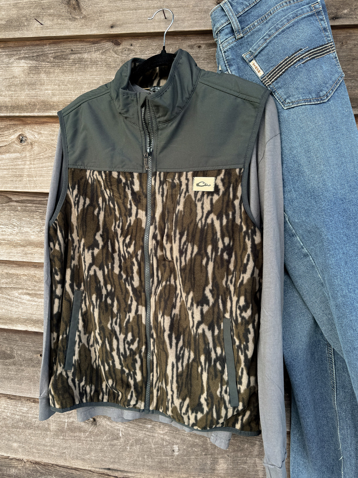 Drake | Men's Camp Fleece Vest - Bottomland