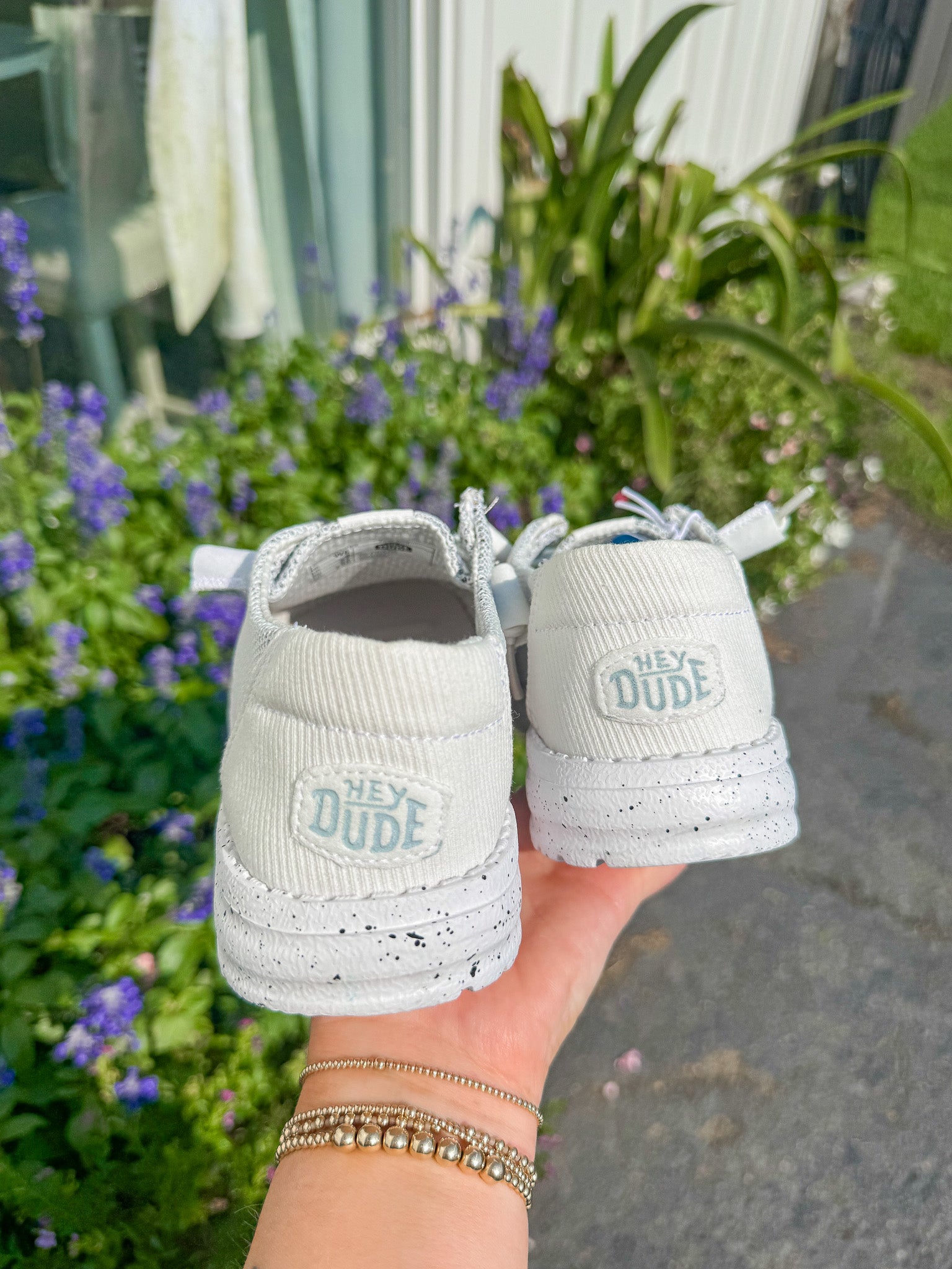 Women's Hey Dude Wendy Stretch Sox Stone White – Boot Country