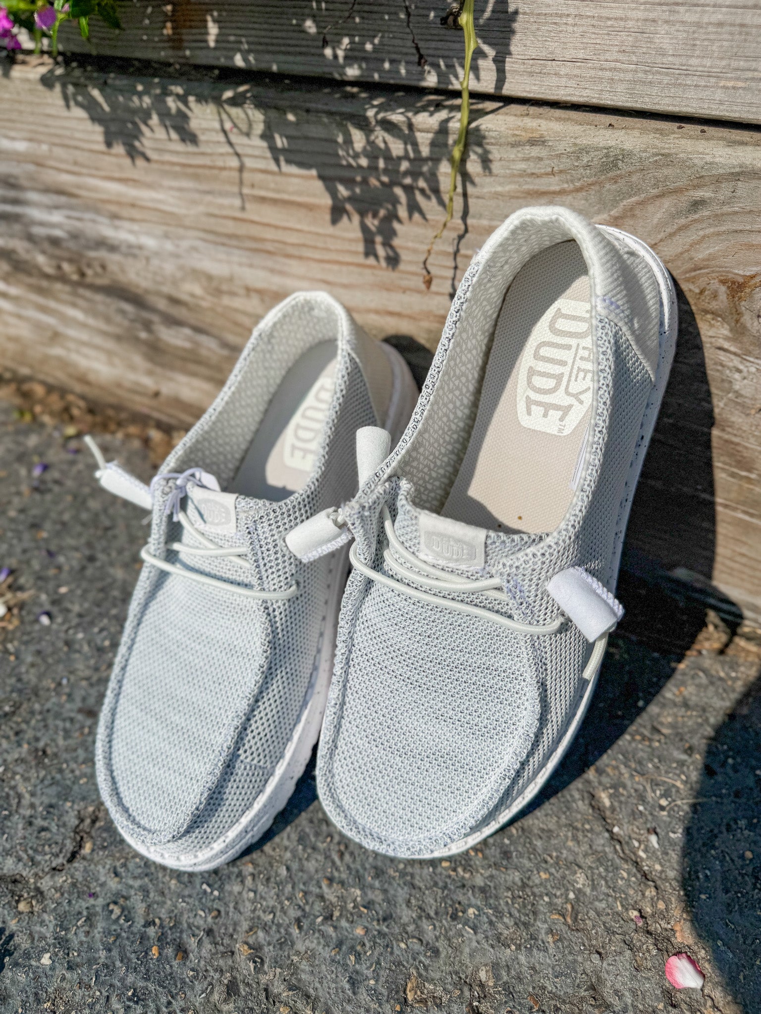 Women's Hey Dude Wendy Stretch Sox Stone White – Boot Country