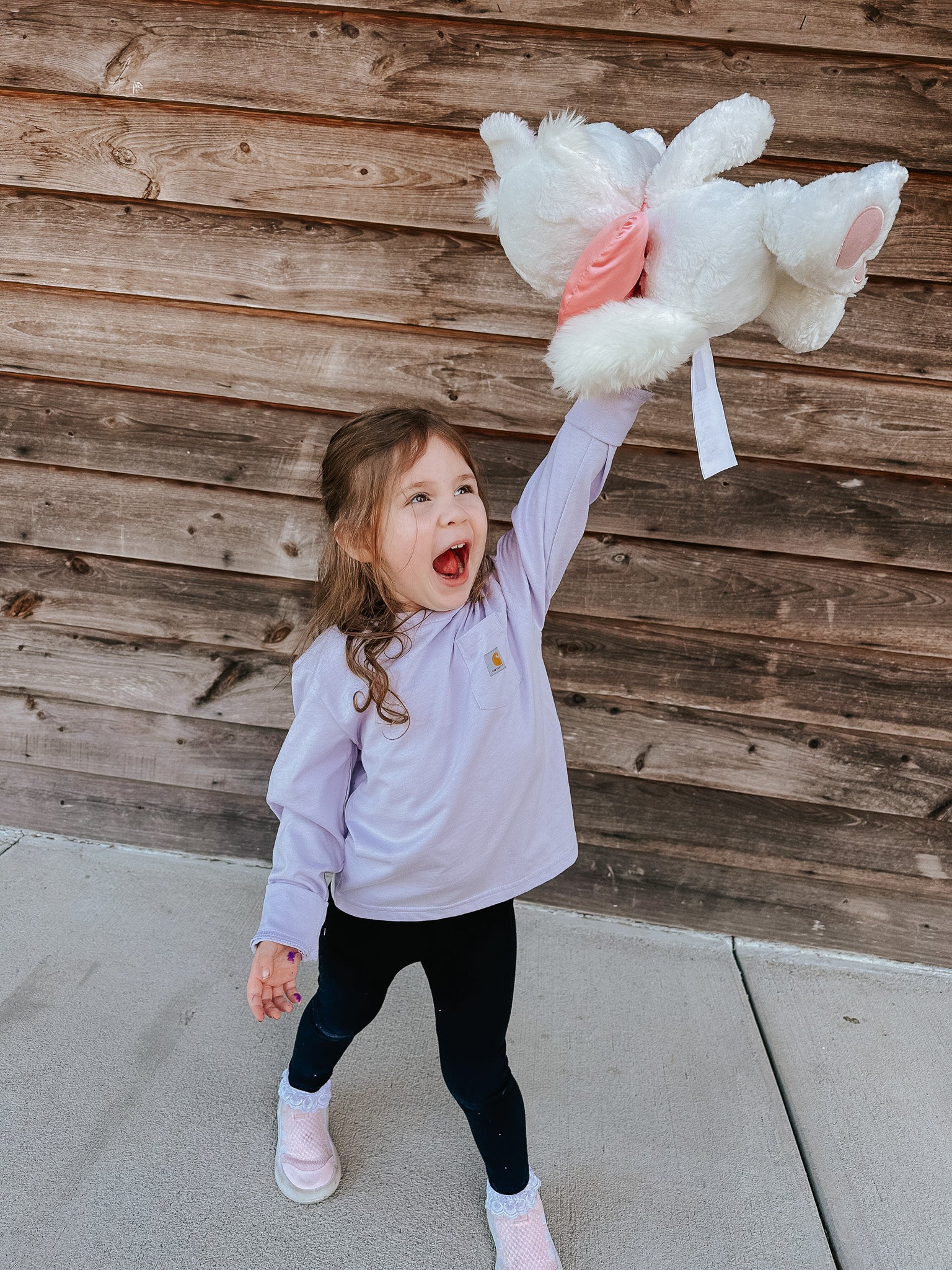 Carhartt Toddler & Kid's Long Sleeve Logo T-Shirt in Purple