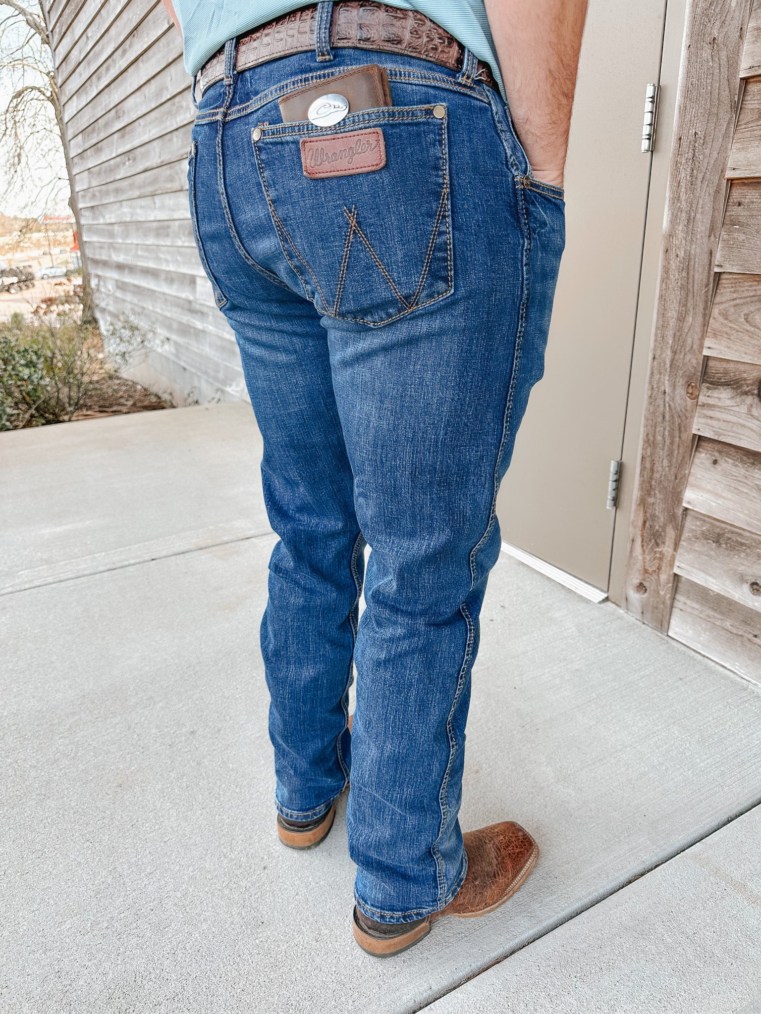 Wrangler Retro Men's Slim Fit Straight Leg Jeans