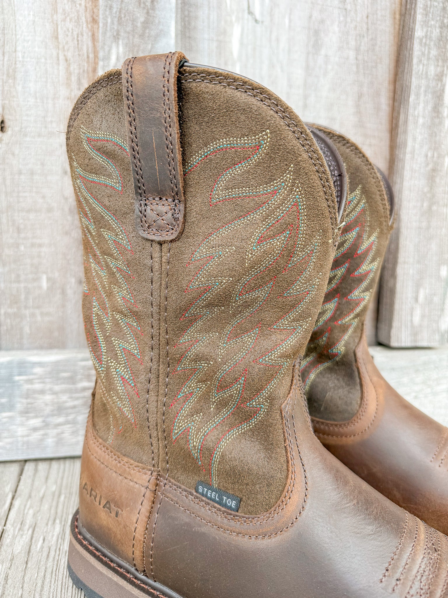 Men's Ariat Groundbreaker Wide Square Toe Steel Toe Work Boot