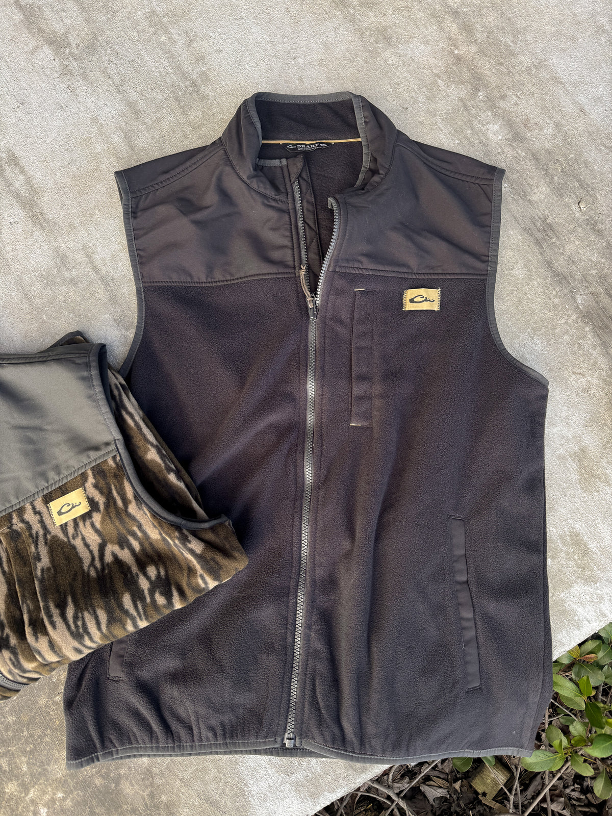 Drake | Men's Camp Fleece Vest - Black