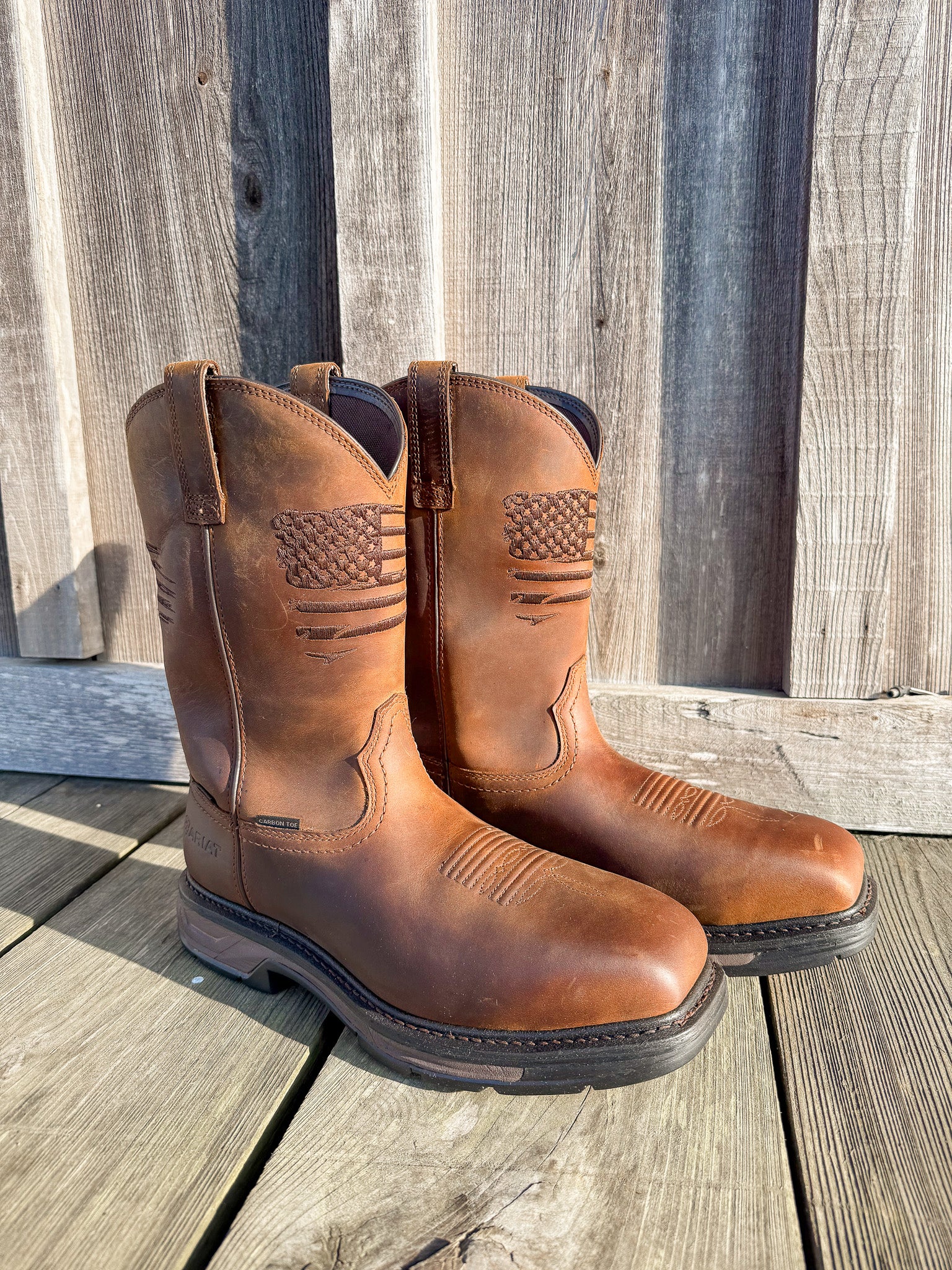 Men's Ariat WorkHog XT Patriot Waterproof Carbon Toe Work Boot