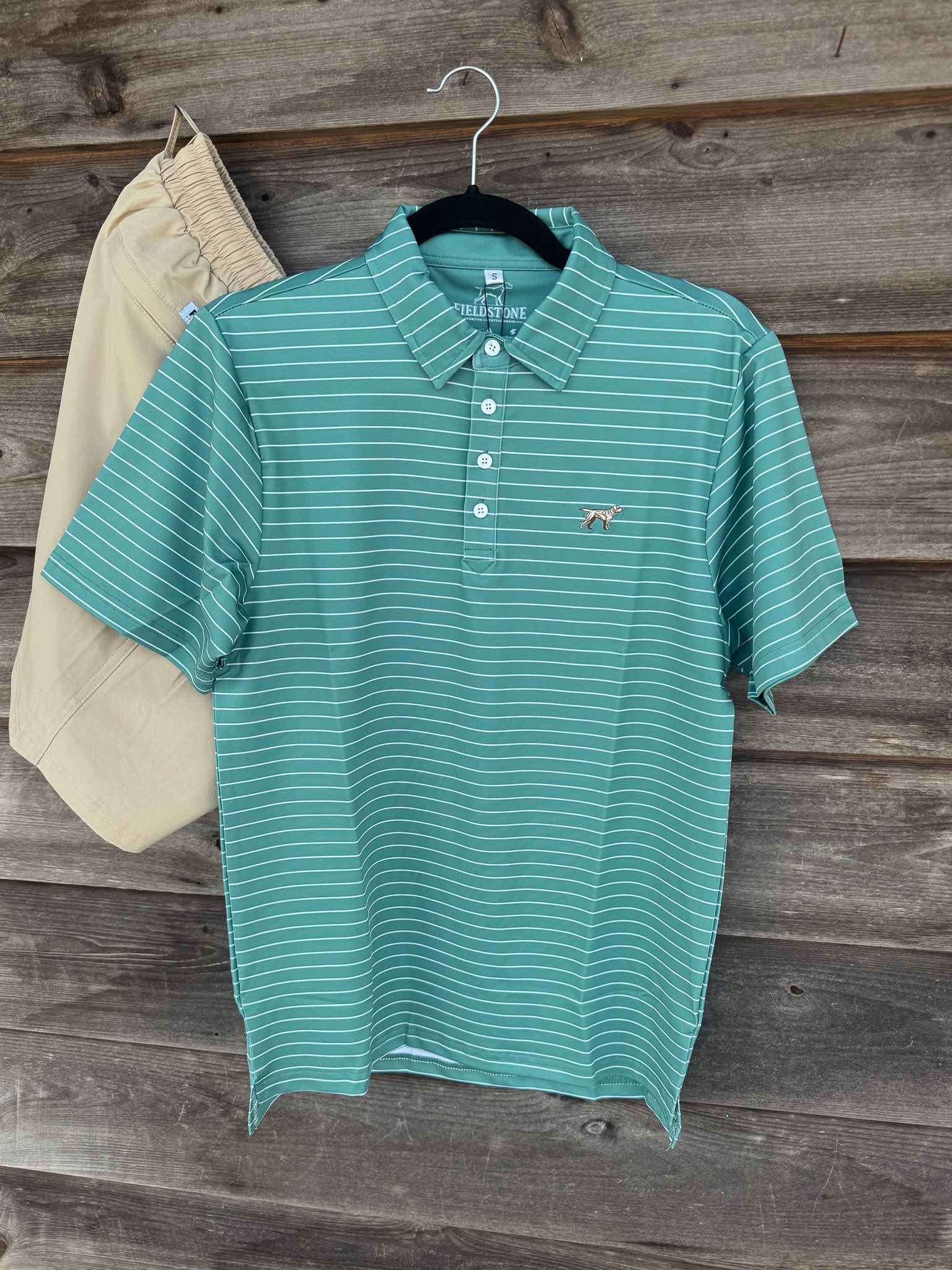 Men's Fieldstone Clubhouse Green Polo