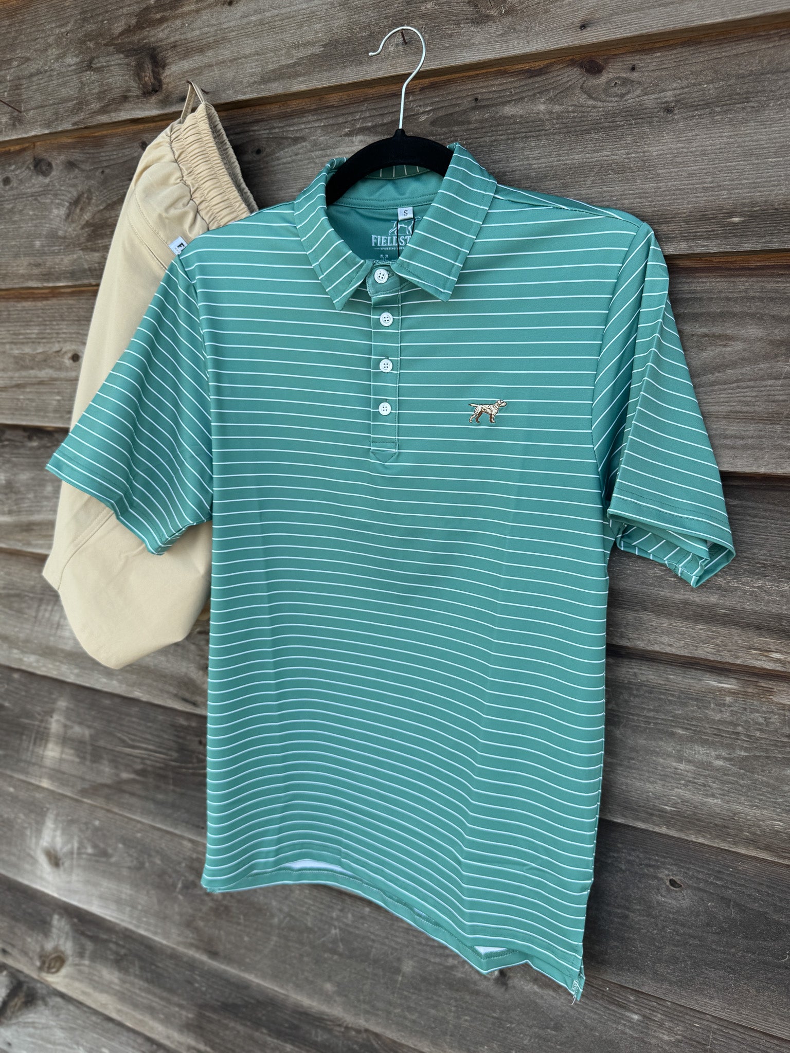 Men's Fieldstone Clubhouse Green Polo