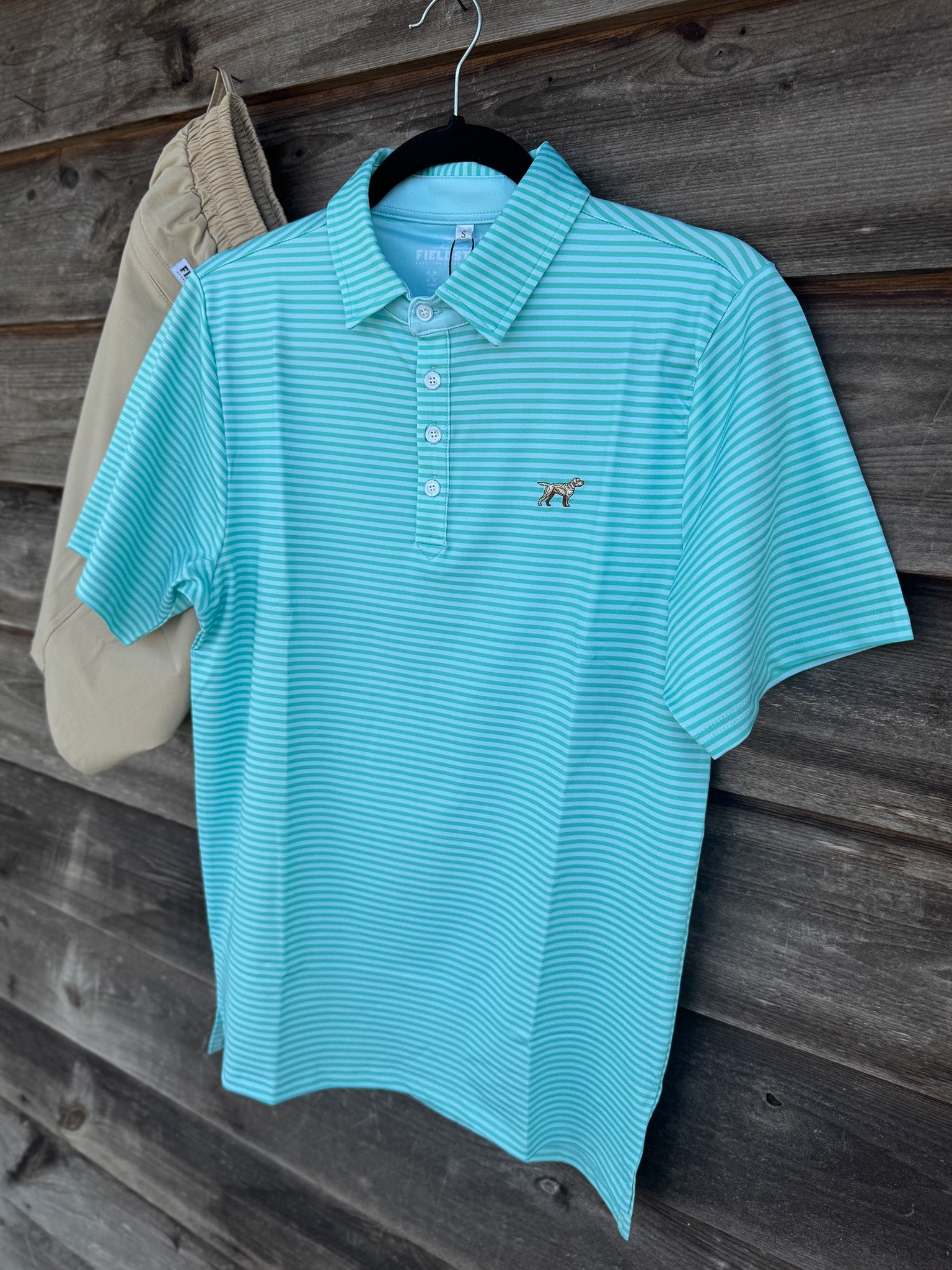 Men's Fieldstone Signature Polo in Seafoam