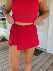 Sweet Swing Skort in Red