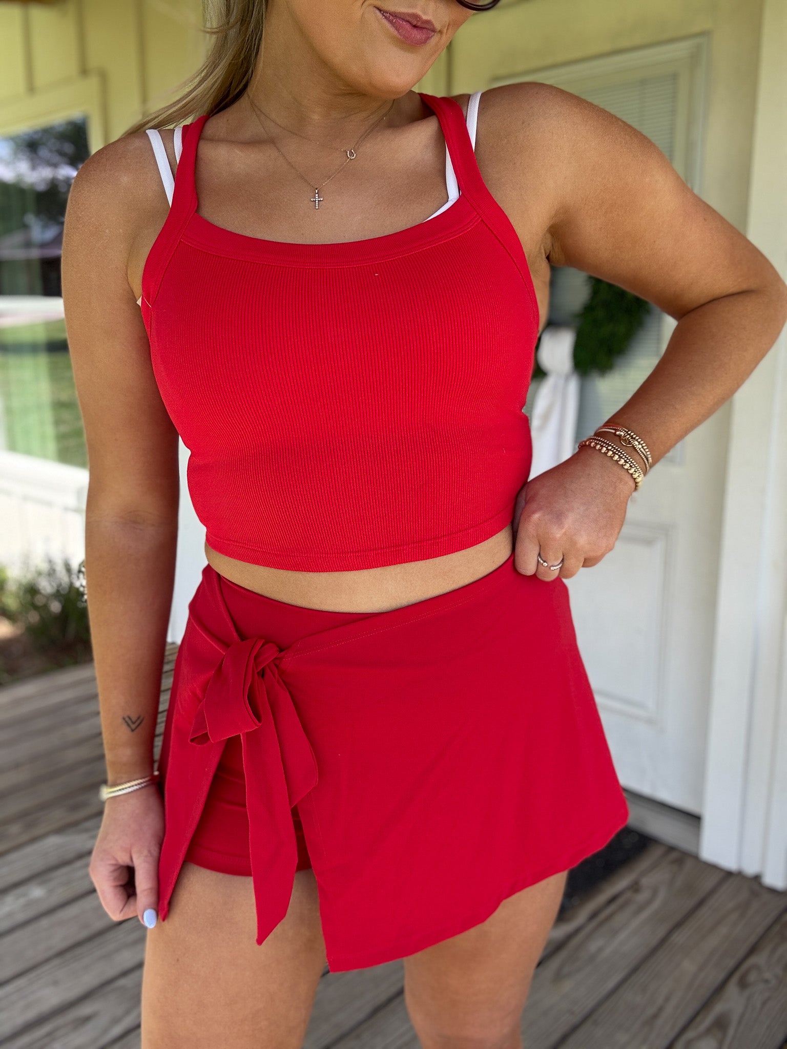 Sweet Swing Skort in Red
