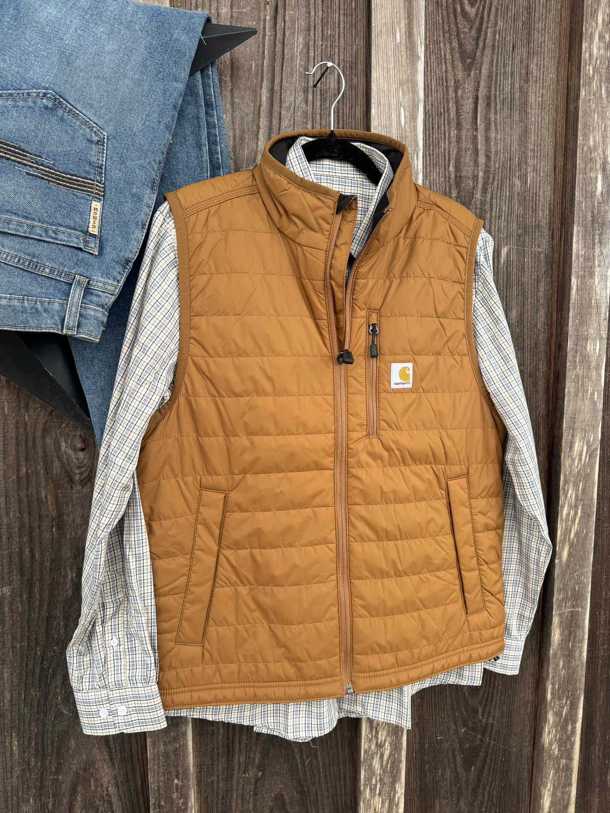 Local Boy | Faulk Dress Shirt in Slate/Rust/Navy