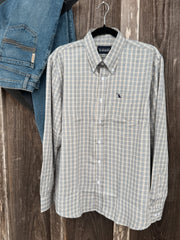 Local Boy | Faulk Dress Shirt in Slate/Rust/Navy