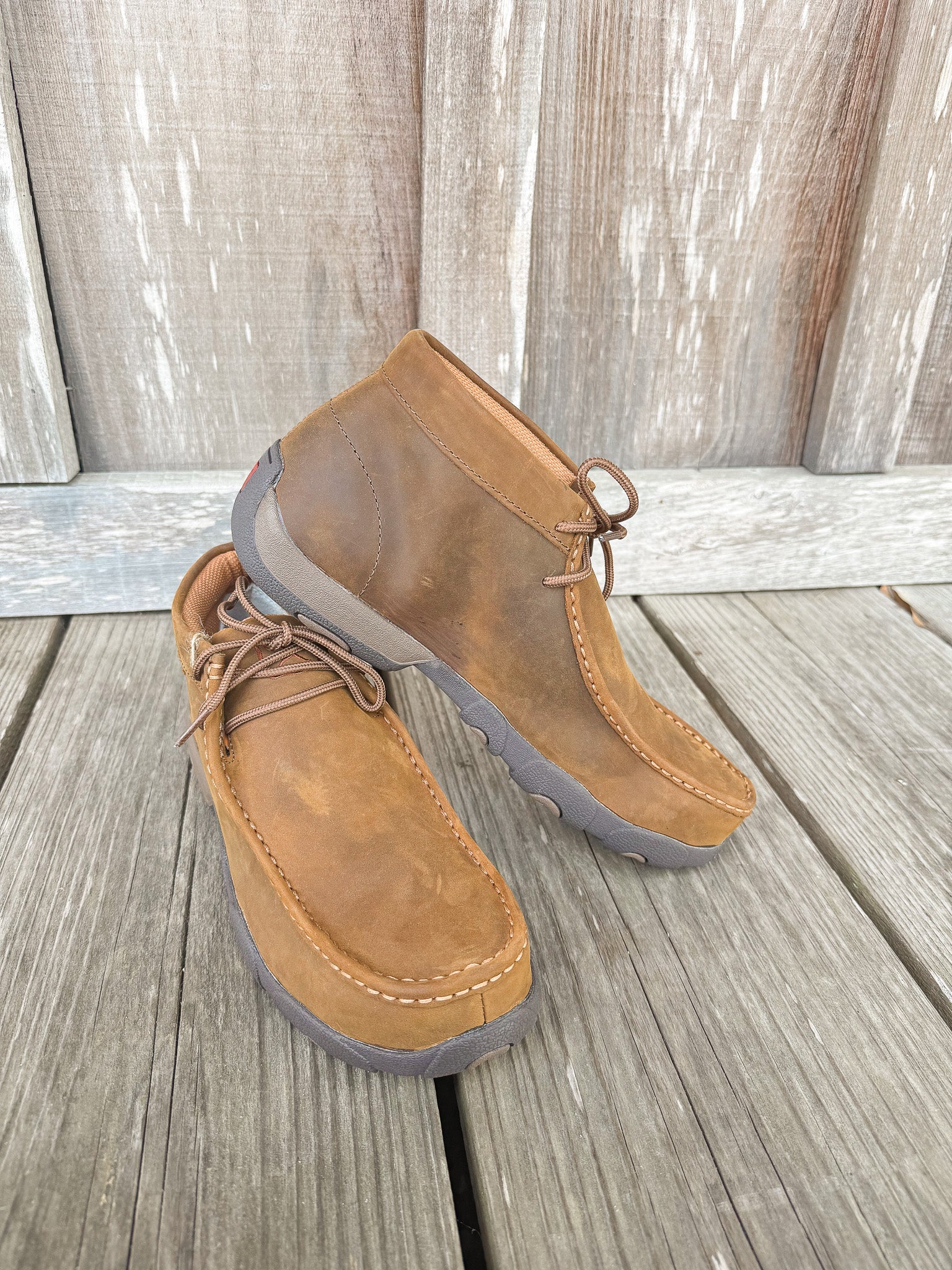 Mocasín Chukka de conducción con punta de acero Twisted X Work para hombre