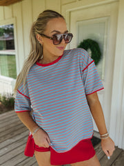 Meet Me at the Ballpark Stripe Tee
