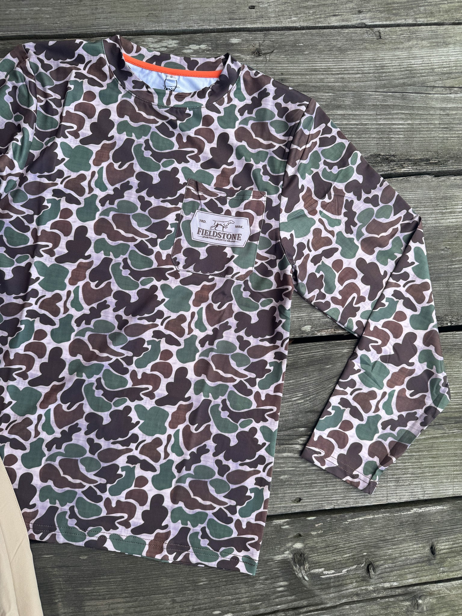 Fieldstone Dry-Fit Pocket Camo T-Shirt