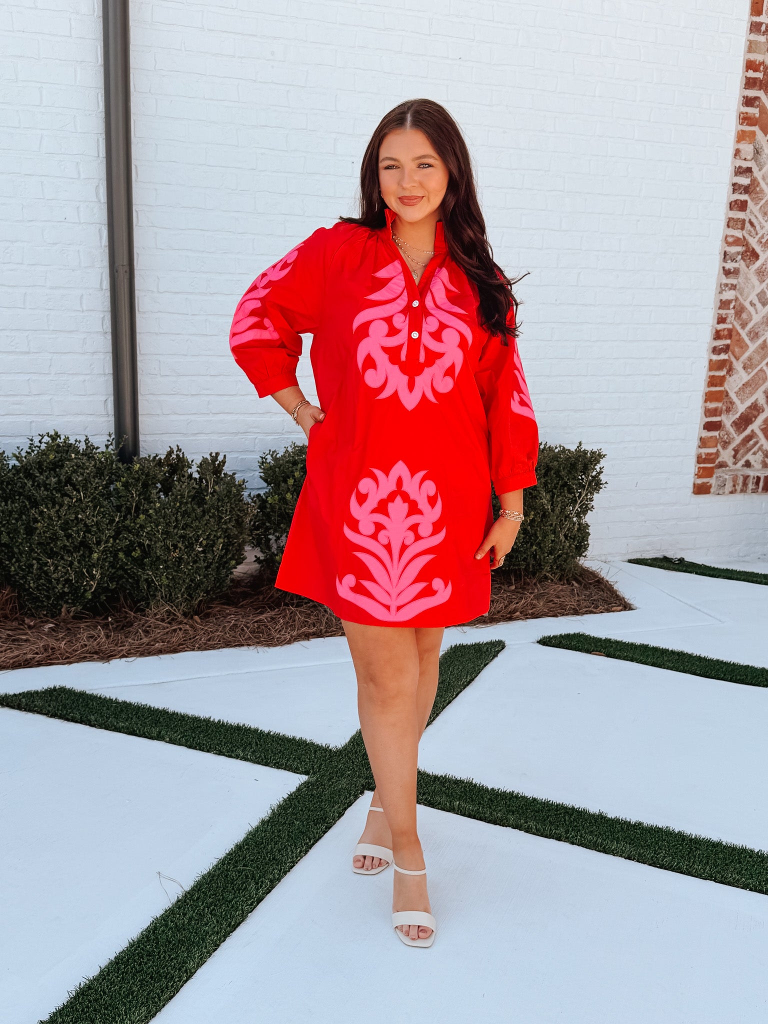 Scarlet Applique Dress