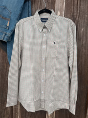 Local Boy | Faulk Dress Shirt in Gray/Red/Black
