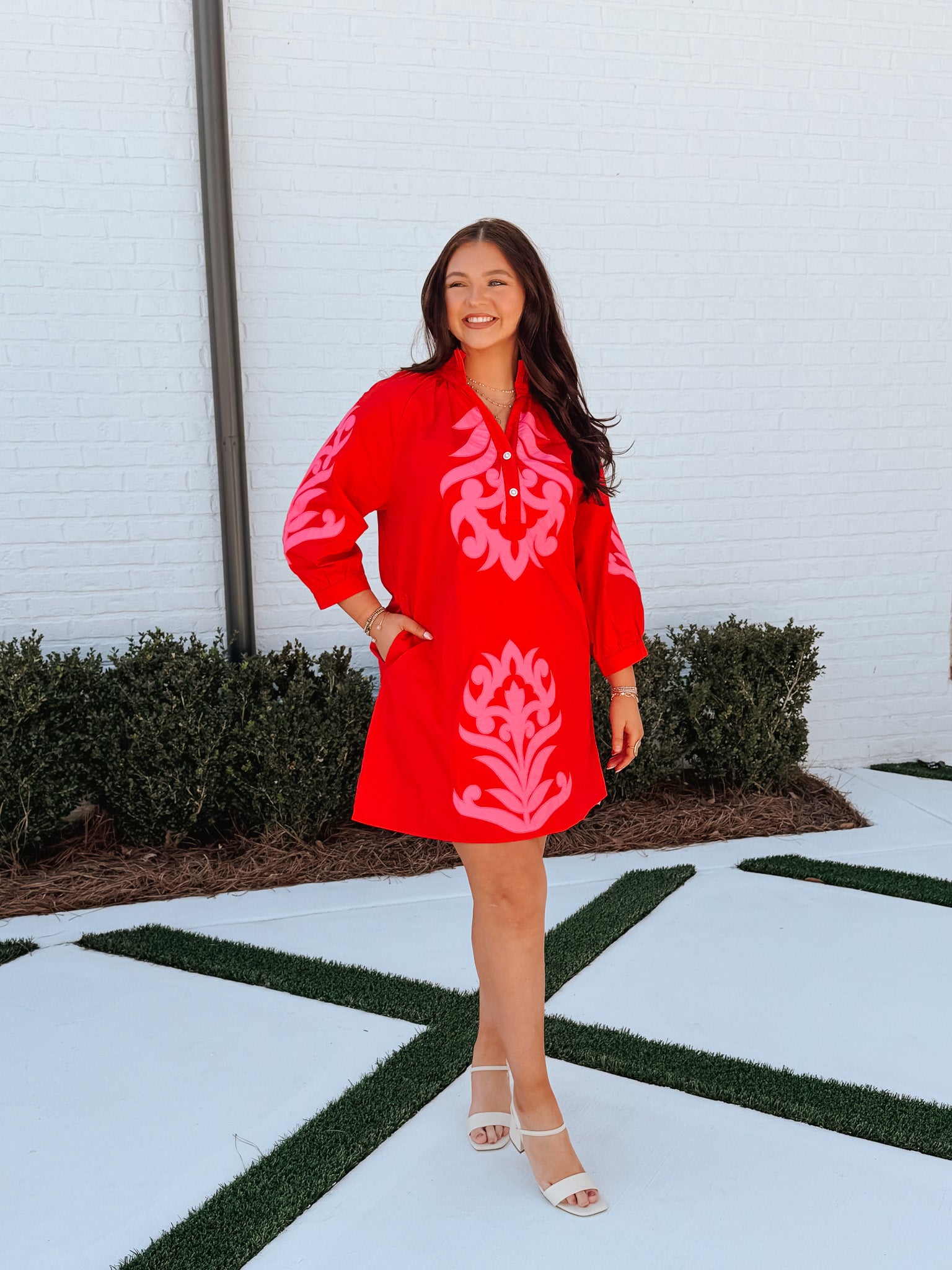 Scarlet Applique Dress