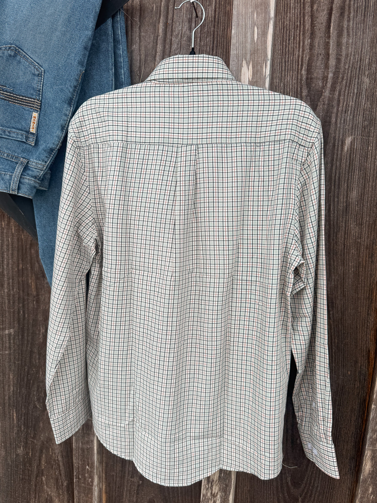 Local Boy | Faulk Dress Shirt in Gray/Red/Black