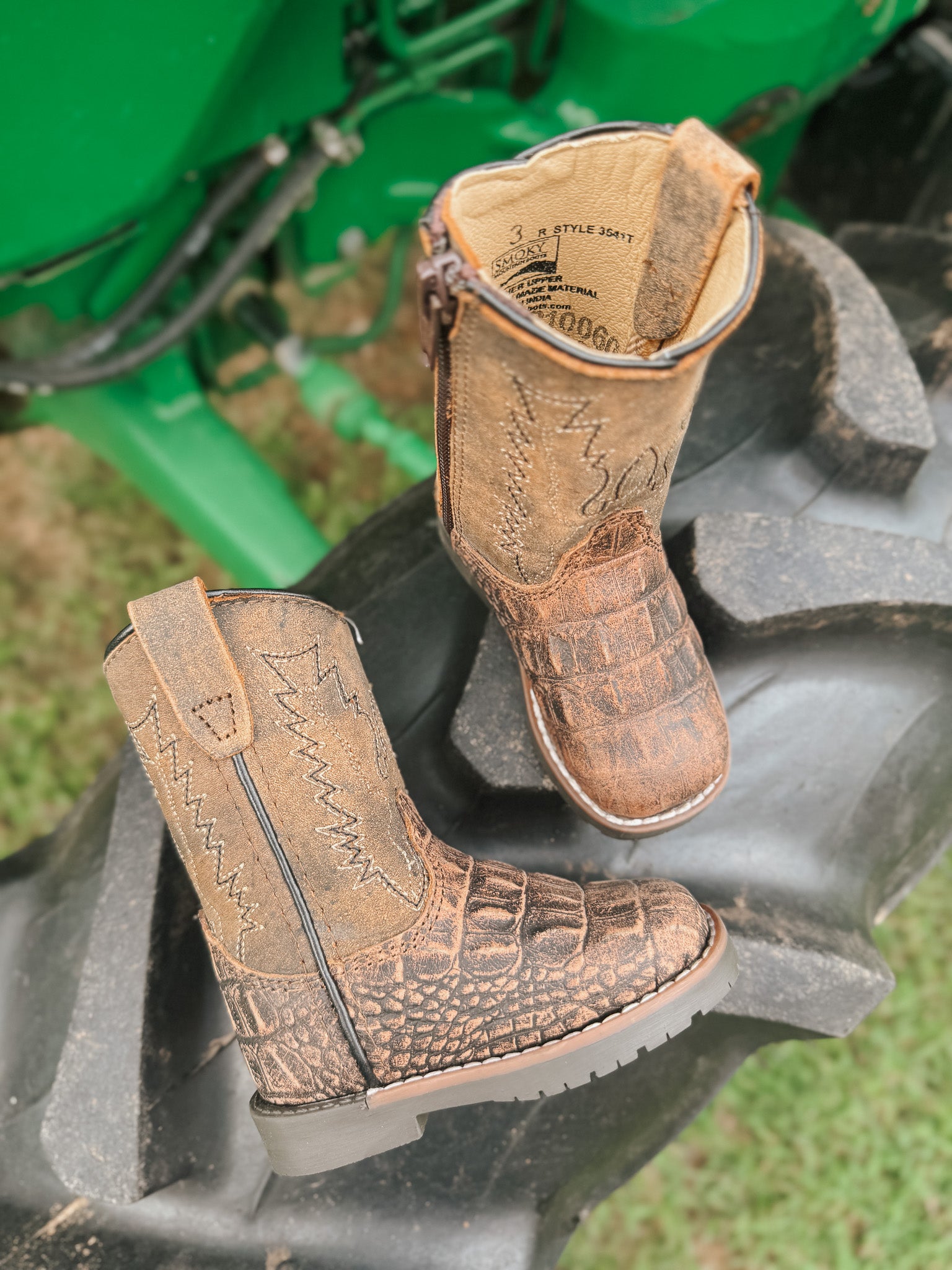 Toddler Smoky Mountain Brown Gator Boot