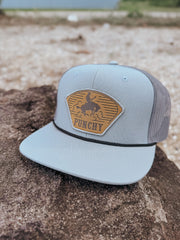 Hooey "Cavvy" Punchy Hat Grey w/Leather Patch