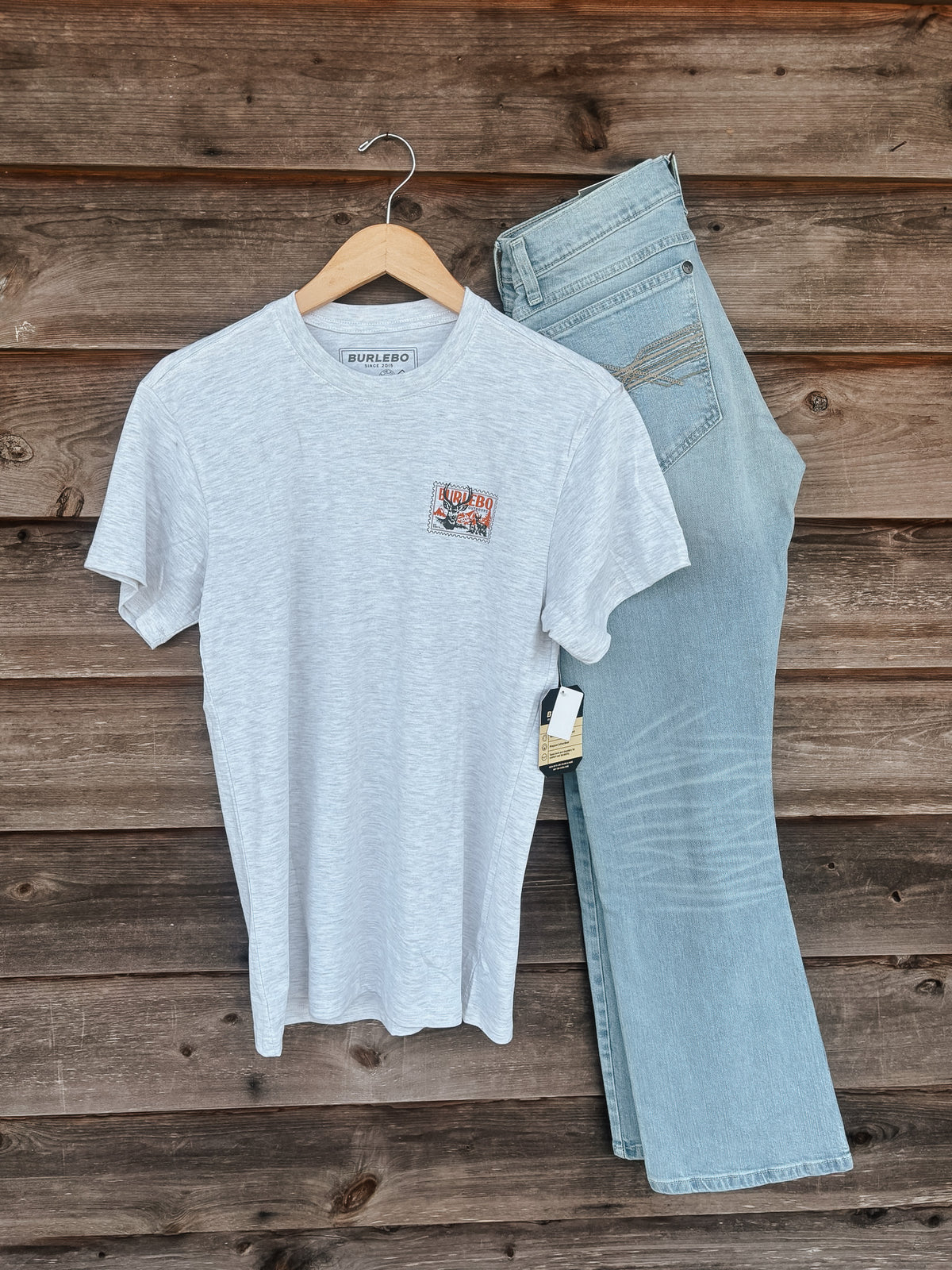 Burlebo Buck Stamp T-Shirt - Ash Grey