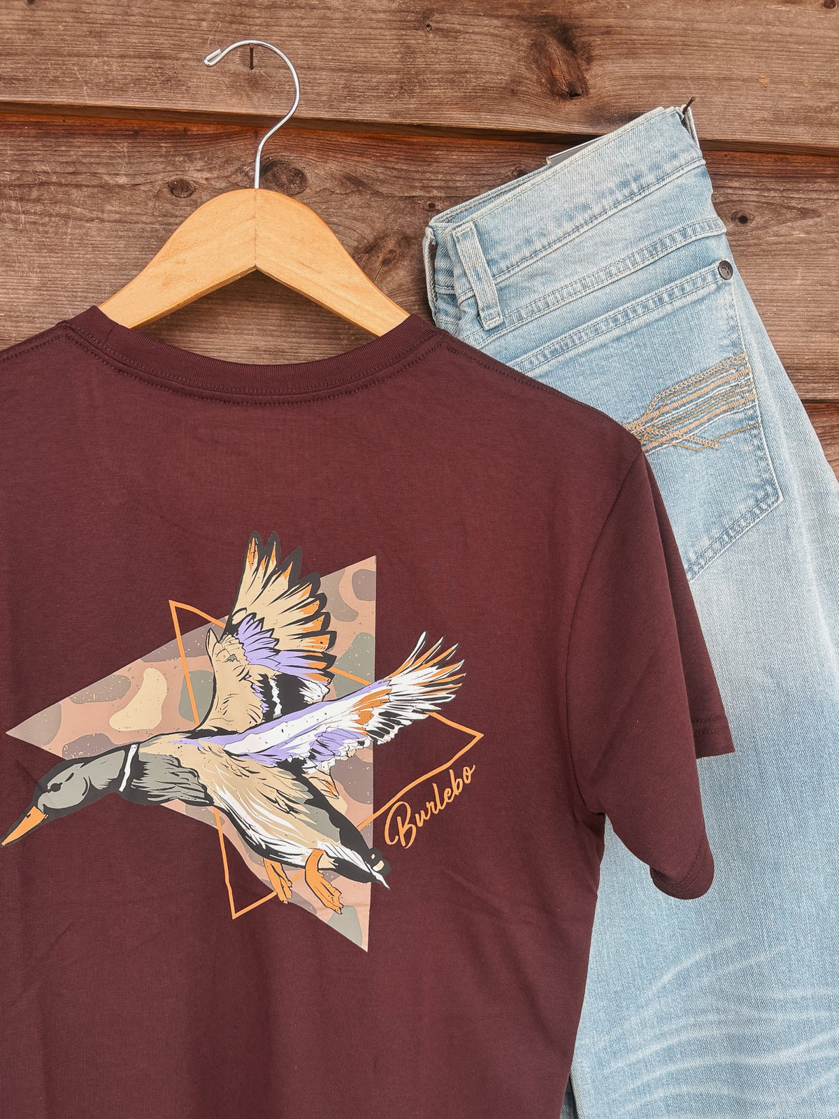 Burlebo | Toddler & Youth Pintail Triangle Duck T-Shirt - Maroon
