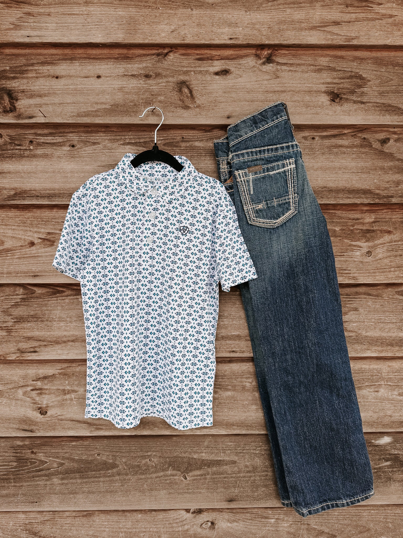 Ariat Youth All Over Print Polo