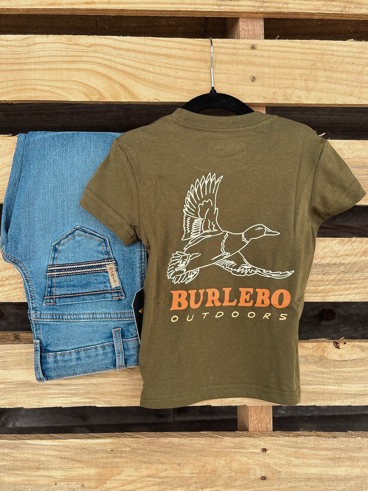 Burlebo | Toddler & Youth Duck Wild T-Shirt - Hunter Green