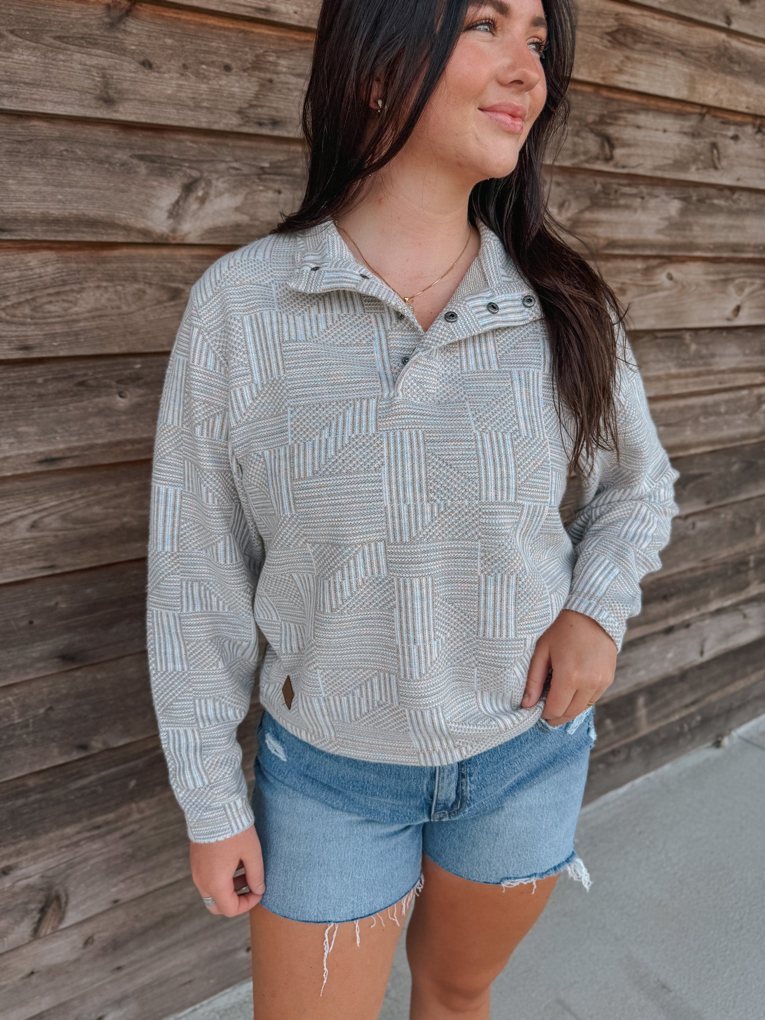 Women's Southern Marsh Southport Isles Pullover in Burnt Taupe