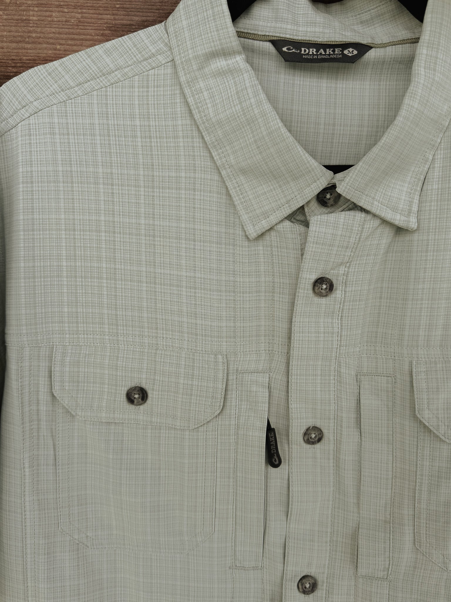 Drake Men's Wingshooter Trey Cross Hatch Short Sleeve Shirt