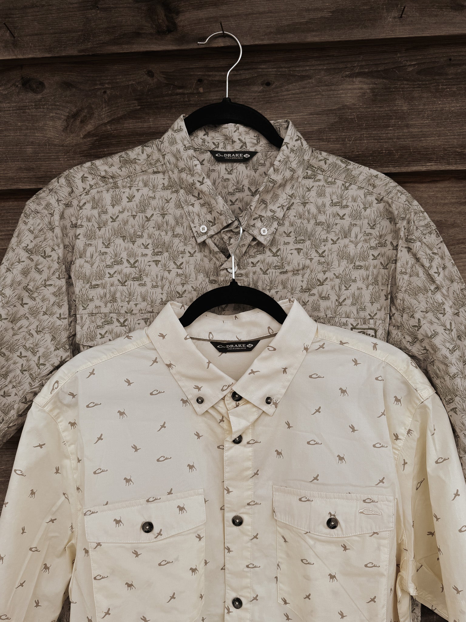 Drake Men's Cotton DDD Print Short Sleeve Shirt