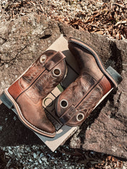 Toddler Smoky Mountain Jesse Brown Square Toe Boot