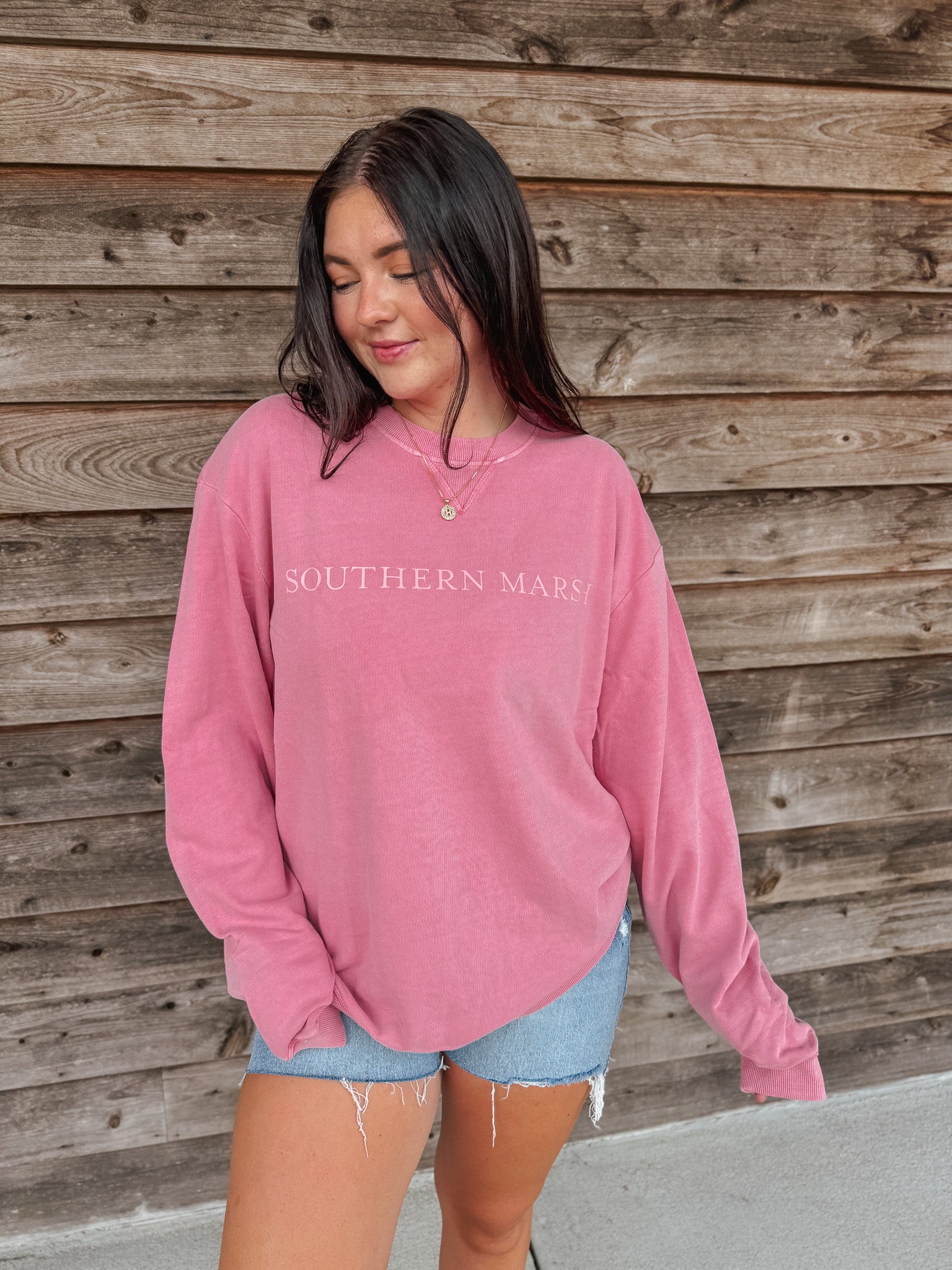 Women's Southern Marsh Seawash Sweatshirt in Cherry Blossom