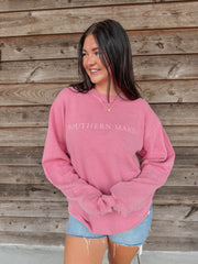 Women's Southern Marsh Seawash Sweatshirt in Cherry Blossom