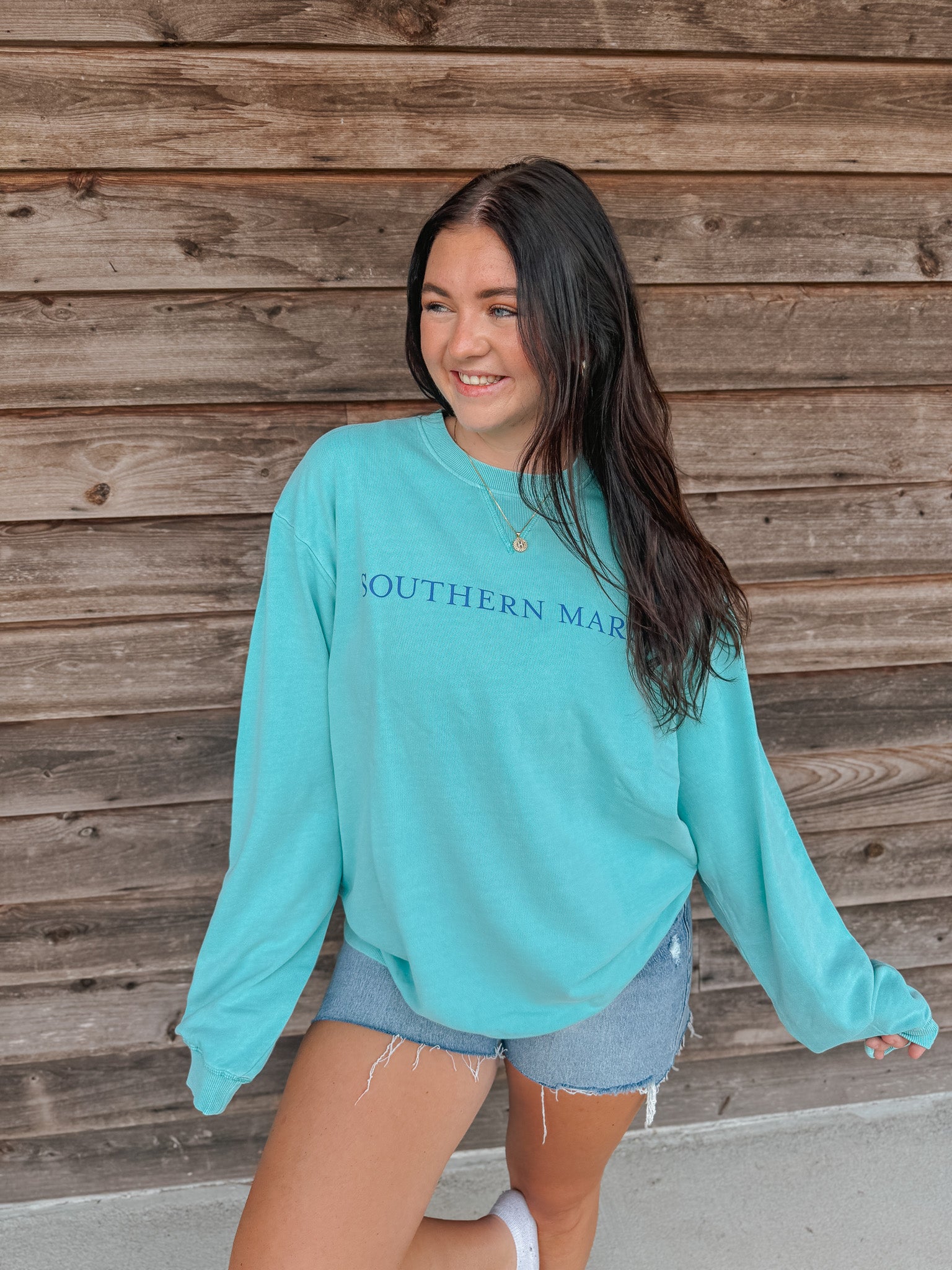 Women's Southern Marsh Seawash Sweatshirt in Mint