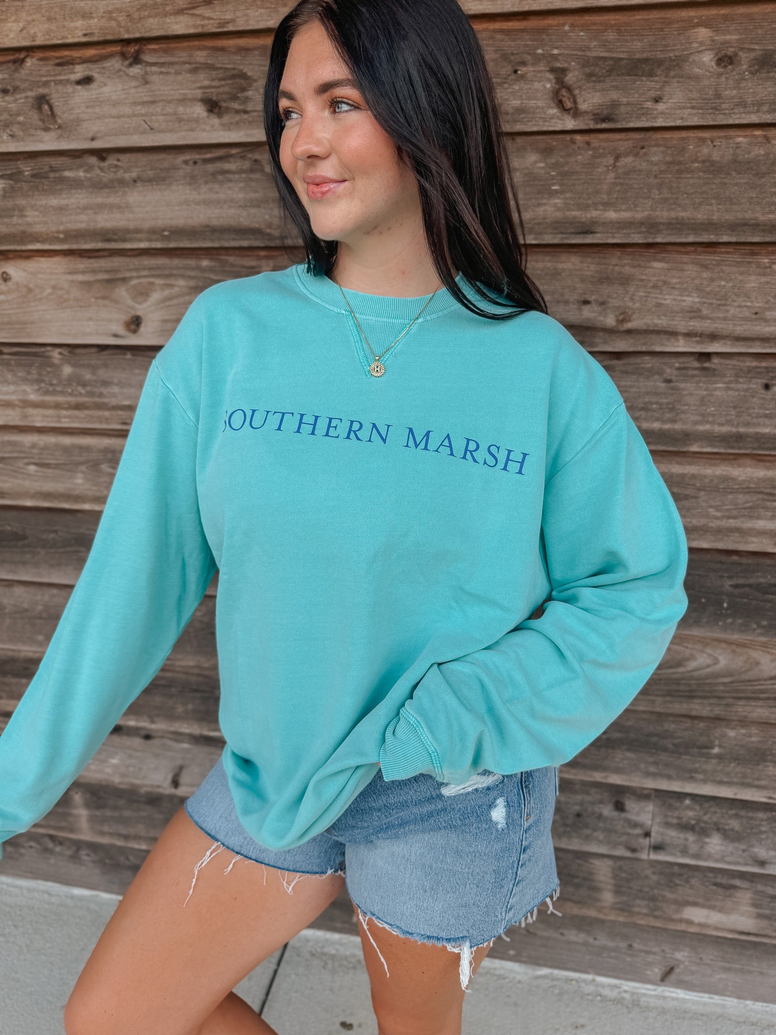 Women's Southern Marsh Seawash Sweatshirt in Mint
