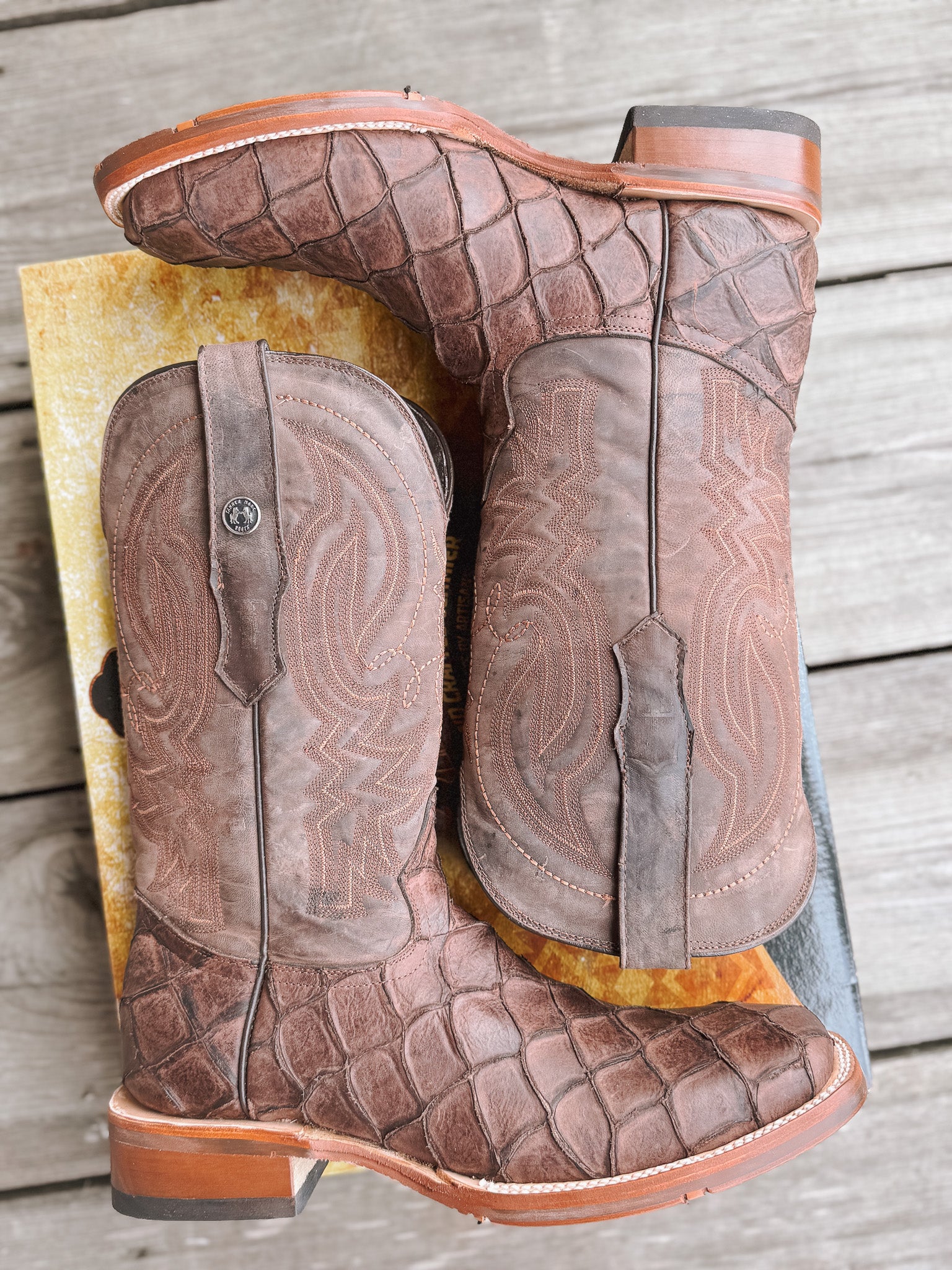 Men's Tanner Mark Monster Fish Print Boots